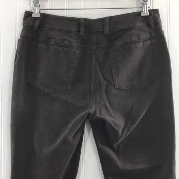 Eileen Fisher Straight Leg Pants Womens Small Gray Cotton - Picture 4 of 9